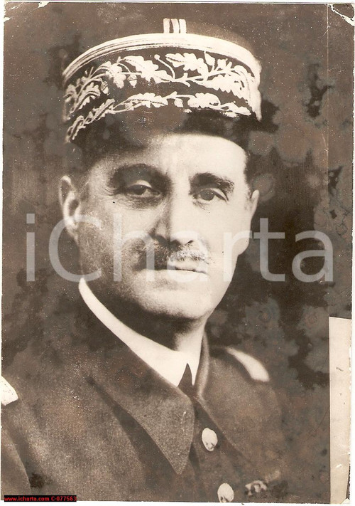 1940 WW2 General Blanchard French troops commander FOTO 1940 WW2 General Blanchard French troops commander FOTO